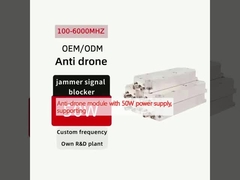 Anti-Drohnen-Modul mit 50W Stromversorgung, unterstützt 433M/800M/900M/1.2G/1.4G/1.5G/2.4G/5.2G/5.8G Frequenzen, anpassbares GaN-Modul.